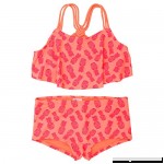 Amerla Girls Flutter Two Piece Bikini Set Beach Sport Swimsuit Bralette Hipster 7-8 Orange  B07QF7XH9R